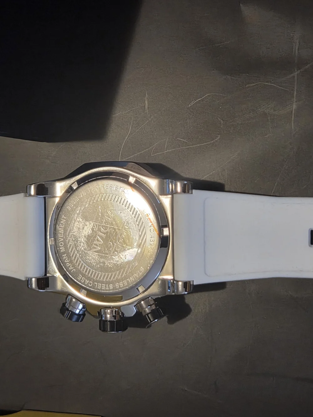 Invicta Men's Silver Chronograph Stainless Steel Watch